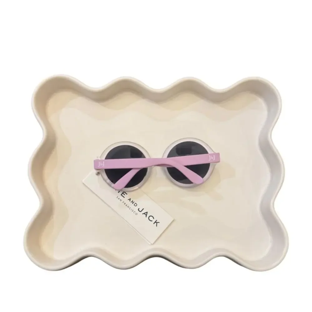 Janie and Jack Frosted Purple Round Sunglasses 0-2Y